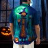 imageHalloween Shirts for Men Funny Spooky Pumpkin Ghost Spider Monster Costume Halloween Short Sleeve Button Down Shirt TopsHalloween Zombie Pumpkin