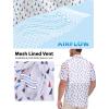imageLzzidou Fishing Shirts for Men UPF 50 Short Sleeve Button Down Print Hawaiian Camp Shirt with Breathable Back VentWhite Sailboat