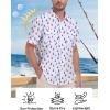 imageLzzidou Fishing Shirts for Men UPF 50 Short Sleeve Button Down Print Hawaiian Camp Shirt with Breathable Back VentWhite Sailboat