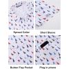 imageLzzidou Fishing Shirts for Men UPF 50 Short Sleeve Button Down Print Hawaiian Camp Shirt with Breathable Back VentWhite Sailboat