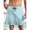imageLzzidou Men Swim Trunks with Compresssion Liner 7 Inch Inseam Board Shorts Bathing Suit with Zipper PocketsAnchor