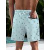 imageLzzidou Men Swim Trunks with Compresssion Liner 7 Inch Inseam Board Shorts Bathing Suit with Zipper PocketsAnchor