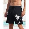 imageLzzidou Men Swim Trunks with Compresssion Liner 7 Inch Inseam Board Shorts Bathing Suit with Zipper PocketsBlack