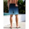 imageLzzidou Men Swim Trunks with Compresssion Liner 7 Inch Inseam Board Shorts Bathing Suit with Zipper PocketsBlack Blue