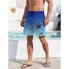 imageLzzidou Men Swim Trunks with Compresssion Liner 7 Inch Inseam Board Shorts Bathing Suit with Zipper PocketsBlue