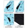 imageLzzidou Men Swim Trunks with Compresssion Liner 7 Inch Inseam Board Shorts Bathing Suit with Zipper PocketsBubble and Fish