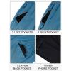 imageLzzidou Men Swim Trunks with Compresssion Liner 7 Inch Inseam Board Shorts Bathing Suit with Zipper PocketsDusty Blue