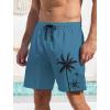 imageLzzidou Men Swim Trunks with Compresssion Liner 7 Inch Inseam Board Shorts Bathing Suit with Zipper PocketsDusty Blue