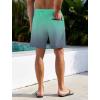 imageLzzidou Men Swim Trunks with Compresssion Liner 7 Inch Inseam Board Shorts Bathing Suit with Zipper PocketsGreen Grey