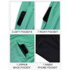 imageLzzidou Men Swim Trunks with Compresssion Liner 7 Inch Inseam Board Shorts Bathing Suit with Zipper PocketsGreen Grey
