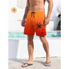 imageLzzidou Men Swim Trunks with Compresssion Liner 7 Inch Inseam Board Shorts Bathing Suit with Zipper PocketsOrange Red