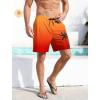 imageLzzidou Men Swim Trunks with Compresssion Liner 7 Inch Inseam Board Shorts Bathing Suit with Zipper PocketsOrange Red