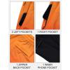 imageLzzidou Men Swim Trunks with Compresssion Liner 7 Inch Inseam Board Shorts Bathing Suit with Zipper PocketsOrange Red