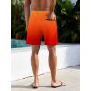 imageLzzidou Men Swim Trunks with Compresssion Liner 7 Inch Inseam Board Shorts Bathing Suit with Zipper PocketsOrange Red