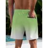 imageLzzidou Men Swim Trunks with Compresssion Liner 7 Inch Inseam Board Shorts Bathing Suit with Zipper PocketsSage White