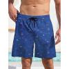 imageLzzidou Men Swim Trunks with Compresssion Liner 7 Inch Inseam Board Shorts Bathing Suit with Zipper PocketsSea World