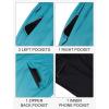 imageLzzidou Men Swim Trunks with Compresssion Liner 7 Inch Inseam Board Shorts Bathing Suit with Zipper PocketsTurquoise