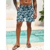 imageLzzidou Men Swim Trunks with Mesh Liner 5 Inch Inseam Board Shorts Quick Dry Bathing SuitBanana Leaf