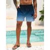 imageLzzidou Men Swim Trunks with Mesh Liner 5 Inch Inseam Board Shorts Quick Dry Bathing SuitBlack Blue