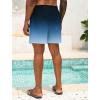 imageLzzidou Men Swim Trunks with Mesh Liner 5 Inch Inseam Board Shorts Quick Dry Bathing SuitBlack Blue