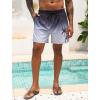 imageLzzidou Men Swim Trunks with Mesh Liner 5 Inch Inseam Board Shorts Quick Dry Bathing SuitBlack Grey