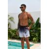 imageLzzidou Men Swim Trunks with Mesh Liner 5 Inch Inseam Board Shorts Quick Dry Bathing SuitBlack Grey