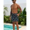 imageLzzidou Men Swim Trunks with Mesh Liner 5 Inch Inseam Board Shorts Quick Dry Bathing SuitFlower