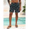 imageLzzidou Men Swim Trunks with Mesh Liner 5 Inch Inseam Board Shorts Quick Dry Bathing SuitFlower