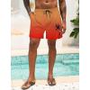 imageLzzidou Men Swim Trunks with Mesh Liner 5 Inch Inseam Board Shorts Quick Dry Bathing SuitOrange Red