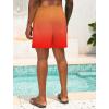 imageLzzidou Men Swim Trunks with Mesh Liner 5 Inch Inseam Board Shorts Quick Dry Bathing SuitOrange Red