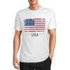 imageLzzidou Mens 4th of July Shirts American Flag Patriotic Shirts Short Sleeve USA Memorial Day Cotton T ShirtsUsa Flag