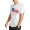 imageLzzidou Mens 4th of July Shirts American Flag Patriotic Shirts Short Sleeve USA Memorial Day Cotton T ShirtsUsa Flag