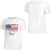 imageLzzidou Mens 4th of July Shirts American Flag Patriotic Shirts Short Sleeve USA Memorial Day Cotton T ShirtsUsa Flag