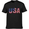 imageLzzidou Mens 4th of July Shirts American Flag Patriotic Shirts Short Sleeve USA Memorial Day Cotton T ShirtsUsablack