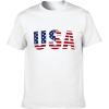 imageLzzidou Mens 4th of July Shirts American Flag Patriotic Shirts Short Sleeve USA Memorial Day Cotton T ShirtsUsawhite