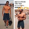 imageLzzidou Mens American Flag Swim Trunks USA 4th of July Patriotic Board Shorts Quick Dry Lined Beach ShortsPatrioticgreat Seal