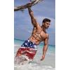 imageLzzidou Mens American Flag Swim Trunks USA 4th of July Patriotic Board Shorts Quick Dry Lined Beach ShortsPatrioticusa Flag