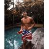 imageLzzidou Mens American Flag Swim Trunks USA 4th of July Patriotic Board Shorts Quick Dry Lined Beach ShortsPatrioticusa Flag