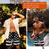 imageLzzidou Mens American Flag Swim Trunks USA 4th of July Patriotic Board Shorts Quick Dry Lined Beach ShortsPatrioticwhite Black