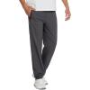 imageLzzidou Mens Lightweight Joggers with Zipper Pockets Drawstring Elastic Waistband Sweatpants Running Hiking Athletic CasualCharcoal Grey