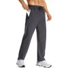 imageLzzidou Mens Lightweight Joggers with Zipper Pockets Drawstring Elastic Waistband Sweatpants Running Hiking Athletic CasualCharcoal Grey