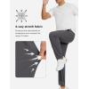 imageLzzidou Mens Lightweight Joggers with Zipper Pockets Drawstring Elastic Waistband Sweatpants Running Hiking Athletic CasualCharcoal Grey