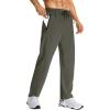 imageLzzidou Mens Lightweight Joggers with Zipper Pockets Drawstring Elastic Waistband Sweatpants Running Hiking Athletic CasualSage Green