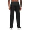 imageLzzidou Mens Sweatpants with Zipper Pockets Lightweight Hiking Travel Pants QuickDry Stretch Athletic PantsBlack