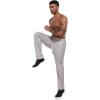imageLzzidou Mens Sweatpants with Zipper Pockets Lightweight Hiking Travel Pants QuickDry Stretch Athletic PantsGrey