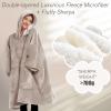 imageLzzidou Oversized Blanket Hoodie for Women Two Layers Cozy Flannel Sherpa Wearable Blanket Sweatshirt AdultNature