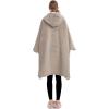 imageLzzidou Oversized Blanket Hoodie for Women Two Layers Cozy Flannel Sherpa Wearable Blanket Sweatshirt AdultNature