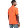 imageMens Golf Polo Shirts UPF 50 Short Sleeve Dri Fit Polos Stretch Performance Collared Golf Casual Work Business WearBright Orange