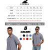 imageMens Golf Polo Shirts UPF 50 Short Sleeve Dri Fit Polos Stretch Performance Collared Golf Casual Work Business WearGrey