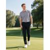 imageMens Golf Polo Shirts UPF 50 Short Sleeve Dri Fit Polos Stretch Performance Collared Golf Casual Work Business WearGrey